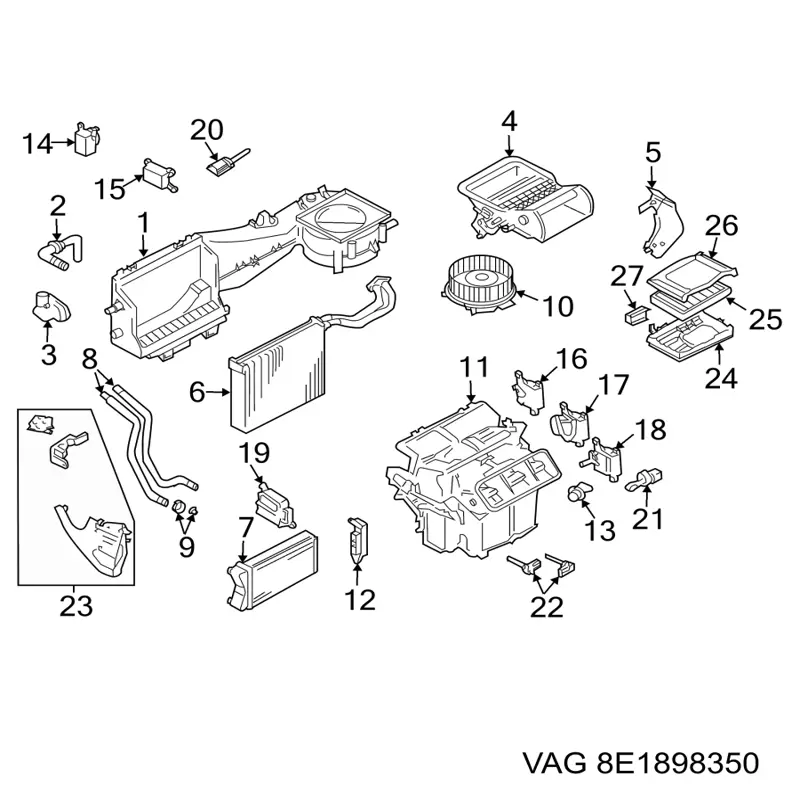  VAG 8E1898350 preço, a partir de 57,89 USD
