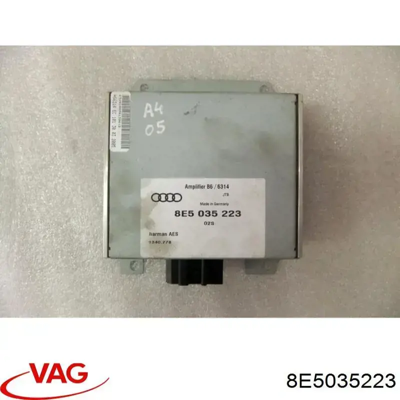 8E5035223 VAG Reforçador do som de sistema de áudio
