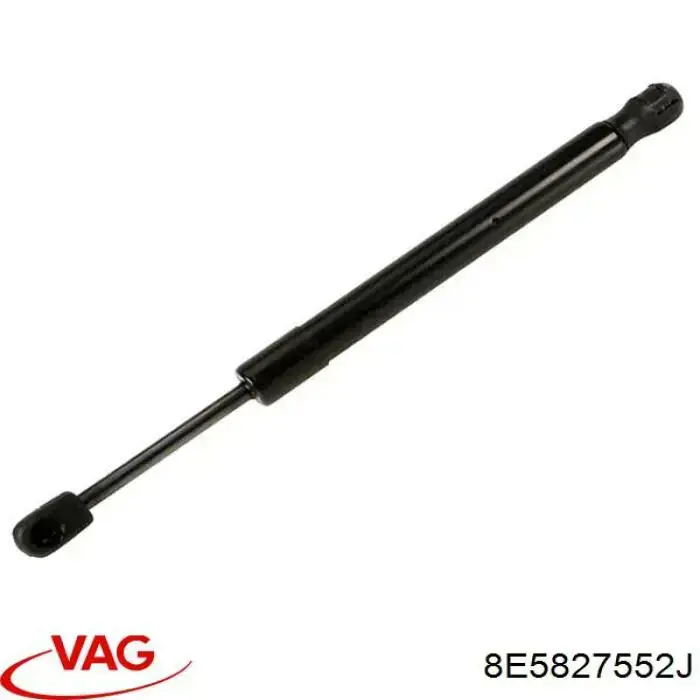 8E5827552J VAG Amortecedor de tampa de porta-malas (de 3ª/5ª porta traseira)