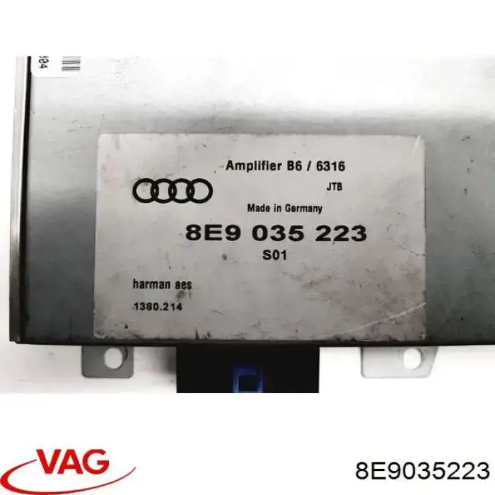 8E9035223 VAG Reforçador do som de sistema de áudio