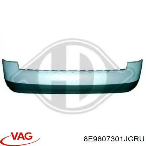 8E9807301JGRU VAG Pára-choque traseiro