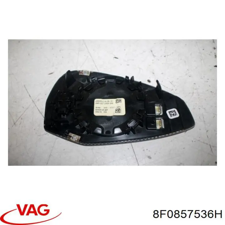 8F0857536H VAG Elemento espelhado do espelho de retrovisão direito