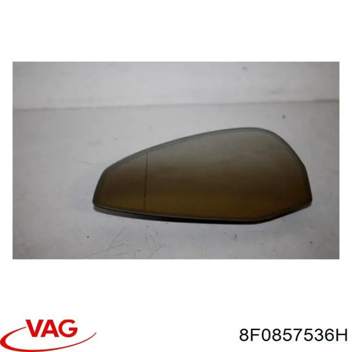 Elemento espelhado do espelho de retrovisão direito VAG 8F0857536H preço, a partir de 751,90 USD