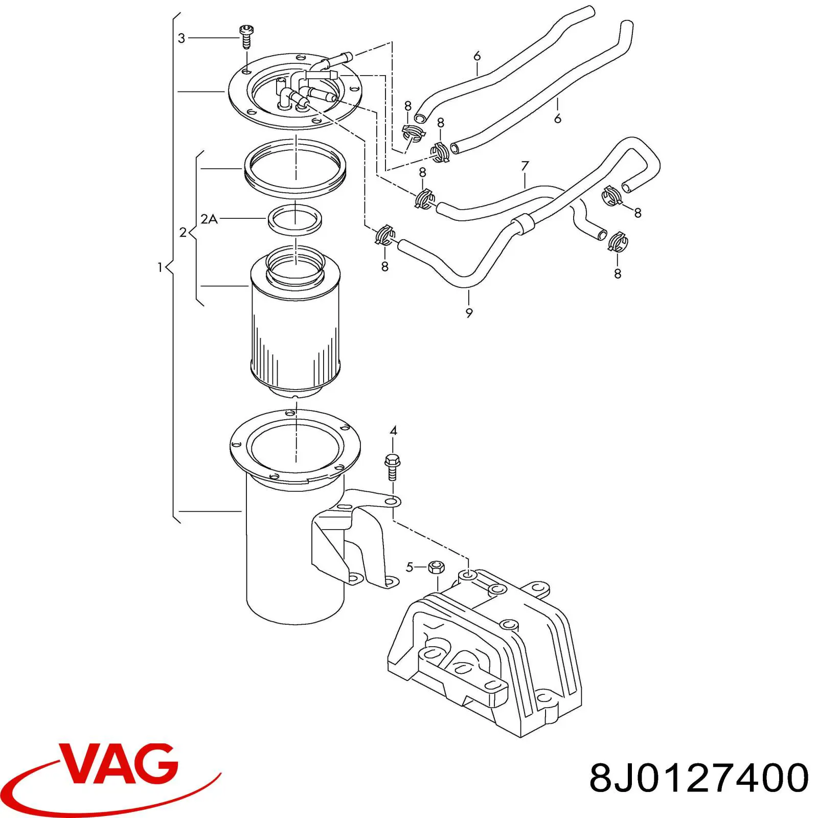 8J0127400 VAG 