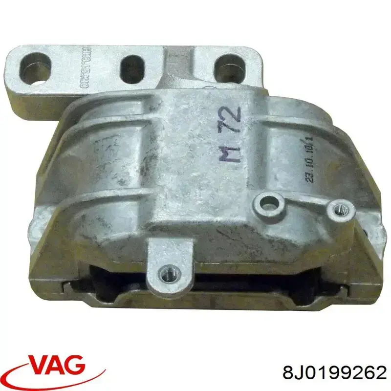 8J0199262 VAG Coxim (suporte) direito de motor