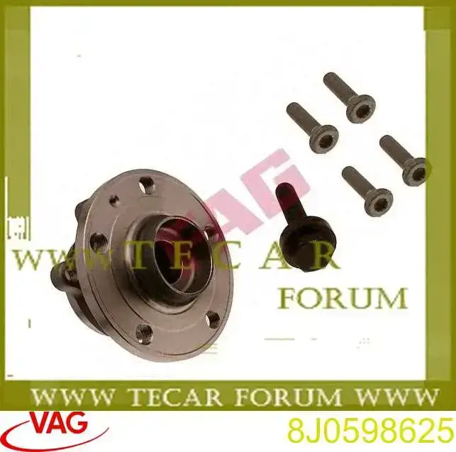 8J0598625 VAG Cubo dianteiro
