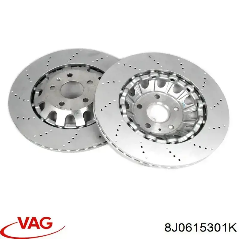 Disco do freio dianteiro VAG 8J0615301K preço, a partir de 449,06 USD
