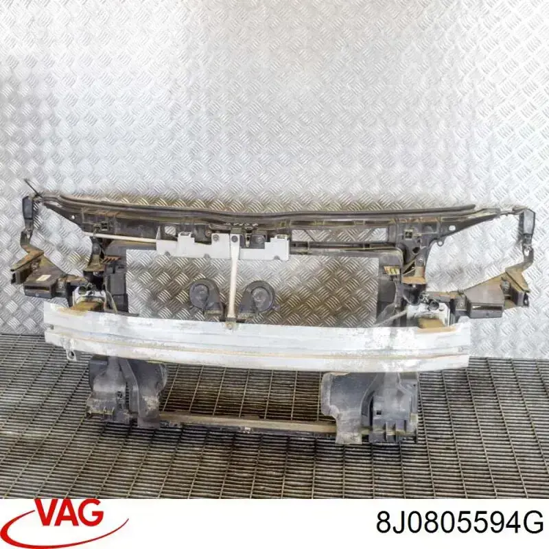 8J0805594G VAG Suporte do radiador montado (painel de montagem de fixação das luzes)