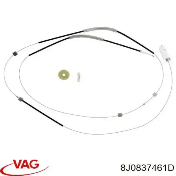 Compre 8J0837461C VAG Mecanismo de acionamento de vidro da porta dianteira esquerda