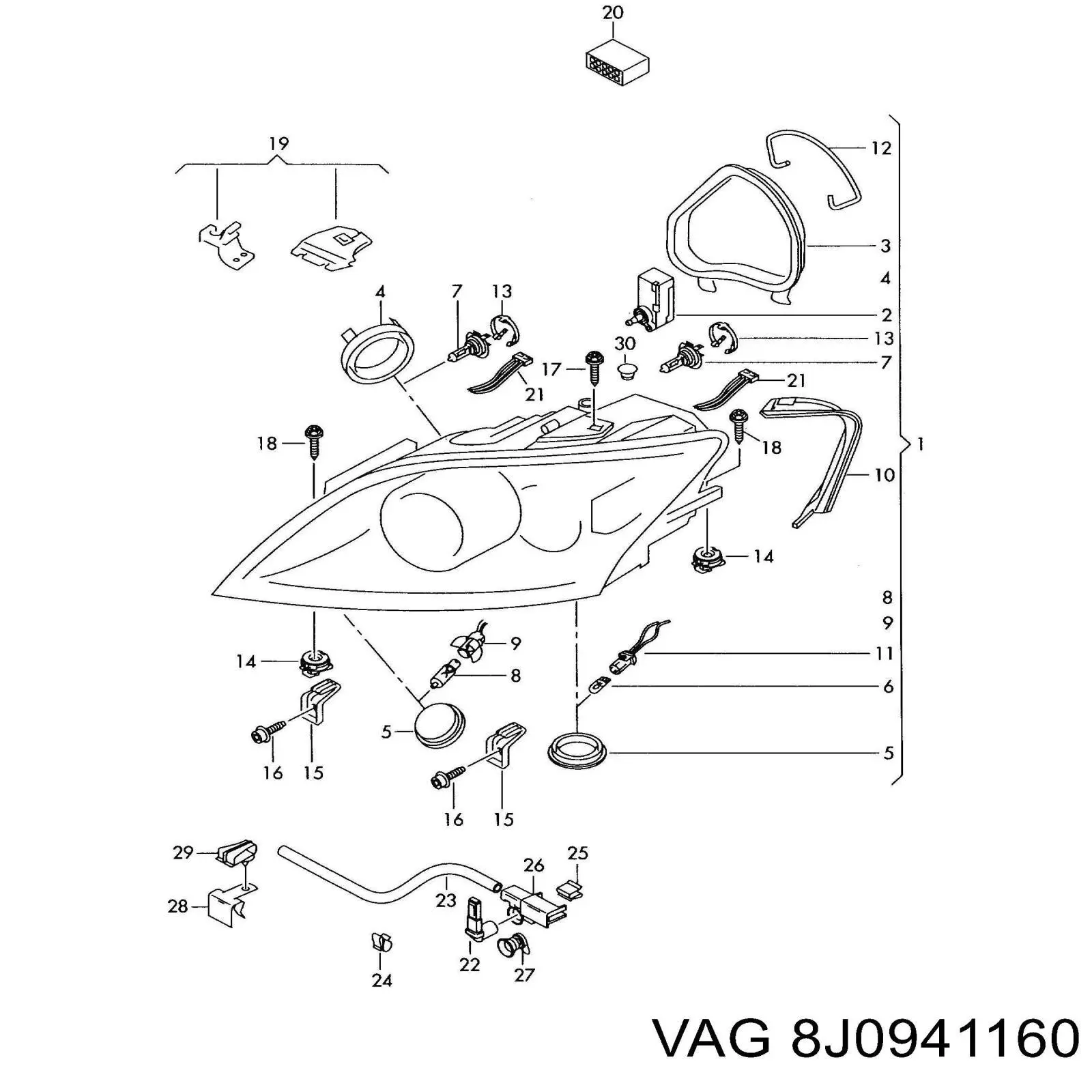 8J0941160 VAG 