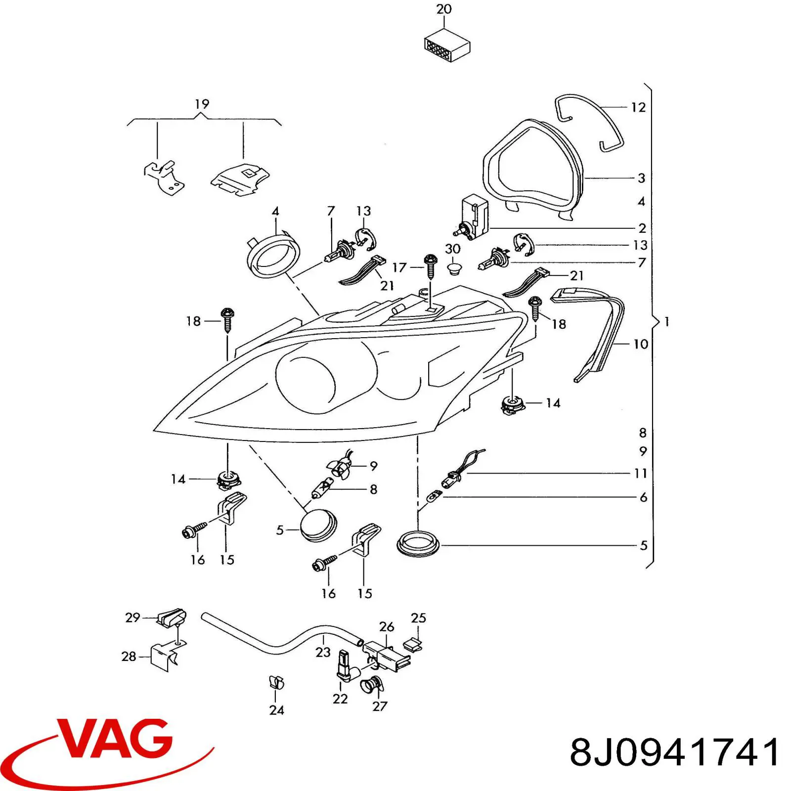 8J0941741 VAG 