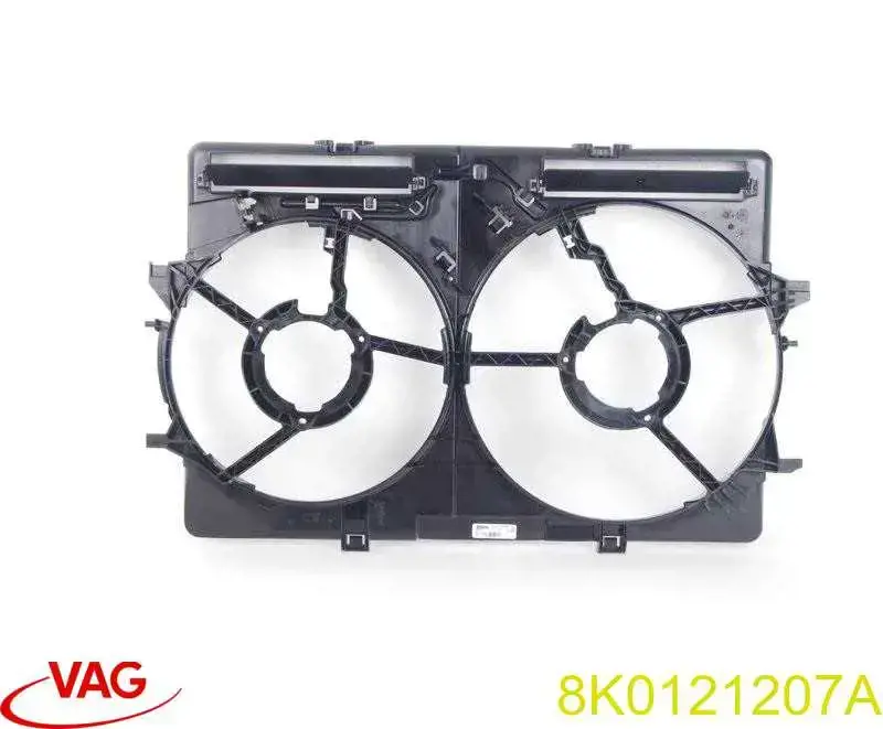 8K0121207A VAG Difusor do radiador de esfriamento