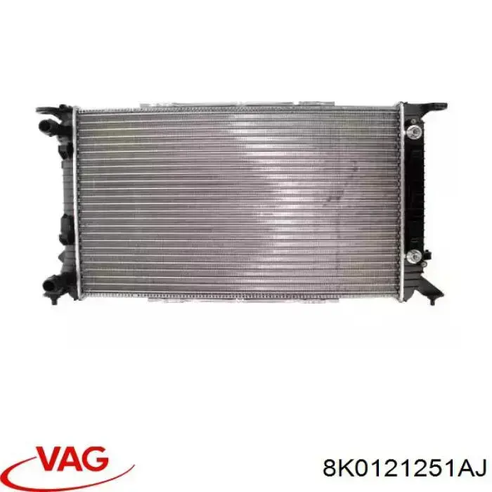 8K0121251AJ VAG Radiador de esfriamento de motor