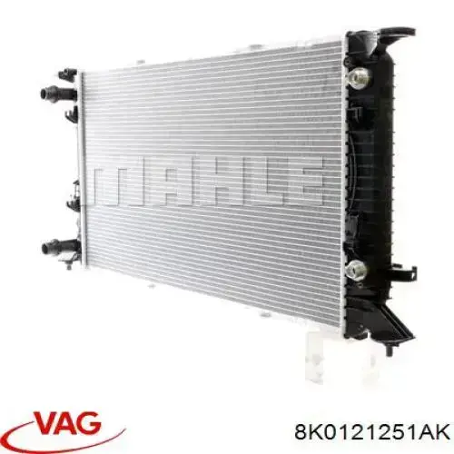 Compre 8K0121251AK VAG Radiador de esfriamento de motor