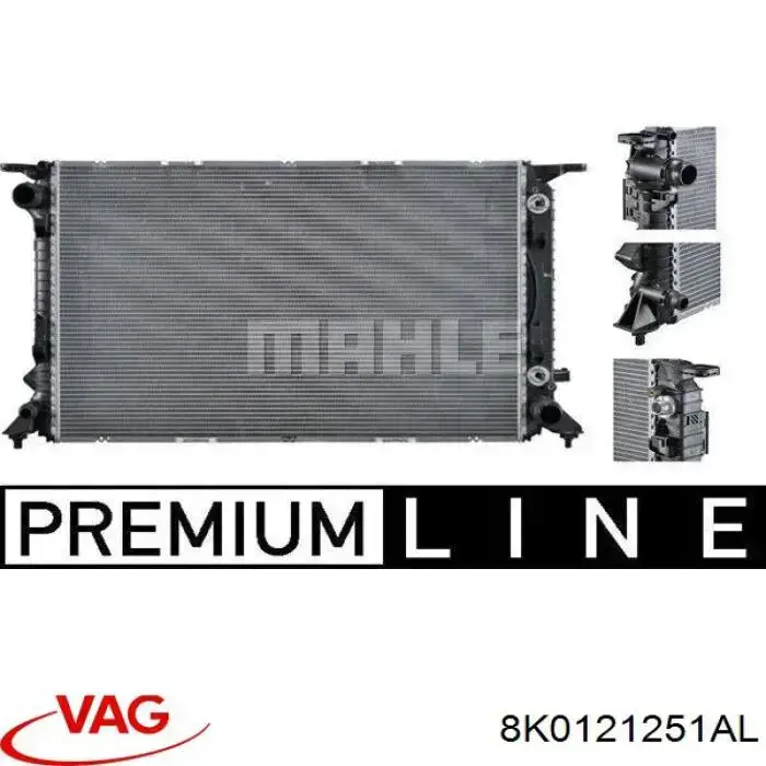Radiador de esfriamento de motor VAG 8K0121251AL preço, a partir de 185,58 USD