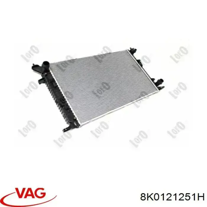 Radiador de esfriamento de motor VAG 8K0121251H preço, a partir de 165,23 USD