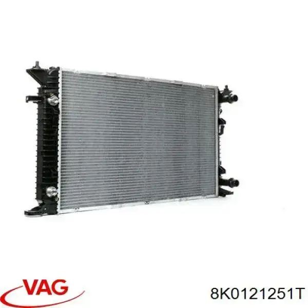8K0121251T VAG Radiador de esfriamento de motor