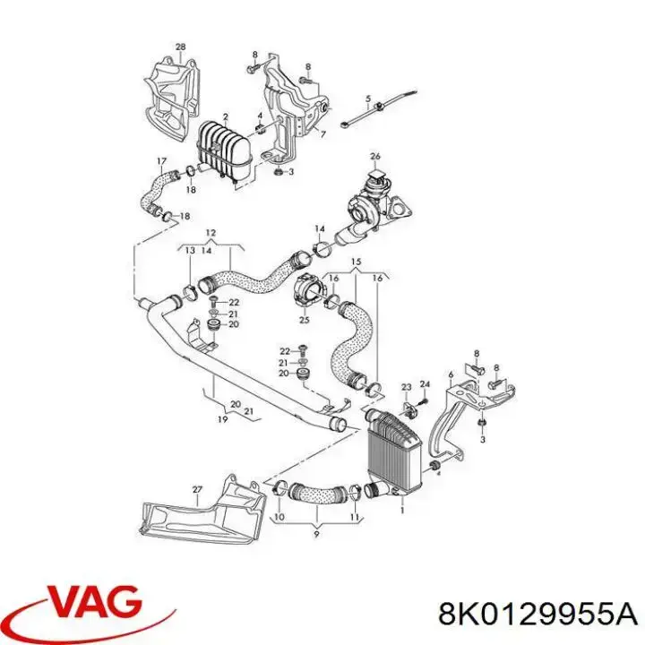 Ressonador de filtro de ar VAG 8K0129955A preço, a partir de 47,40 USD