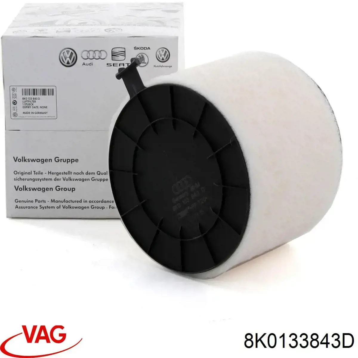8K0133843D VAG Filtro de ar
