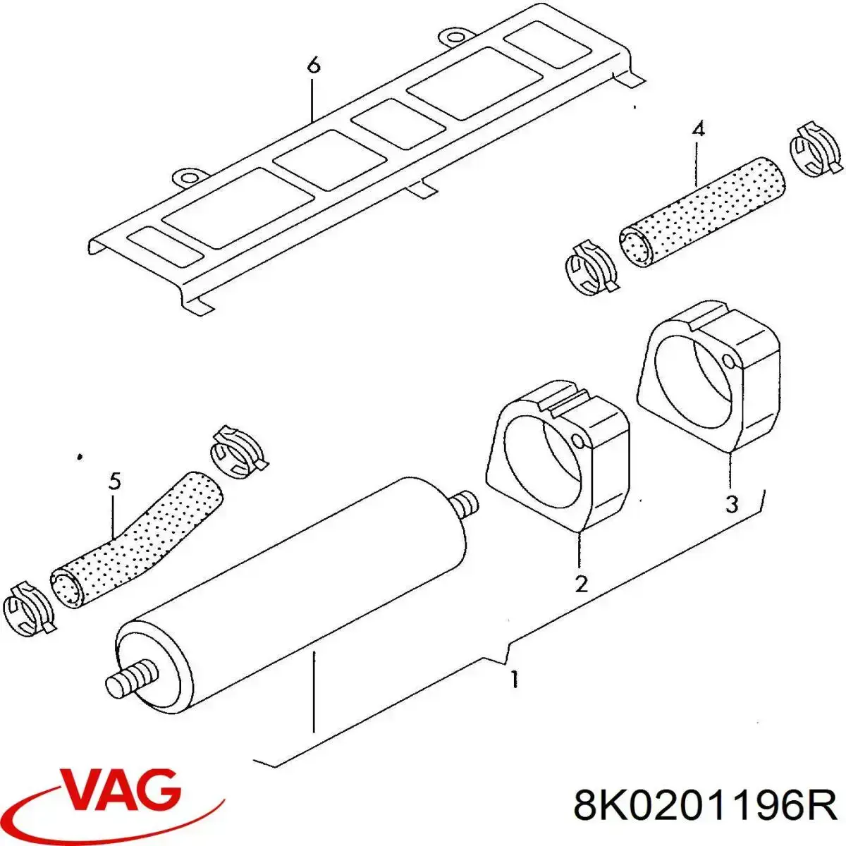 Compre 8K0201196R VAG Vedante de caixa de filtro de combustível
