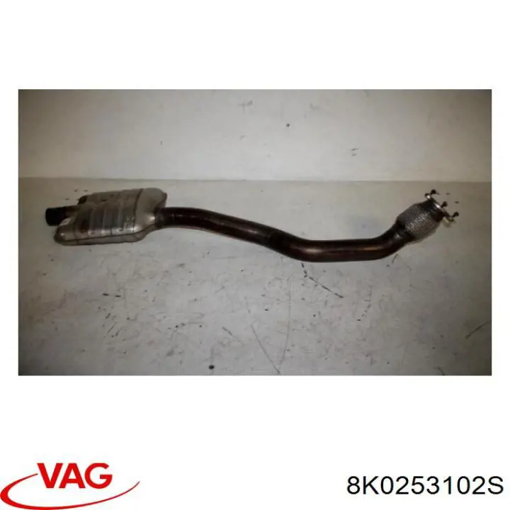 8K0253102AB VAG Silenciador, parte dianteira