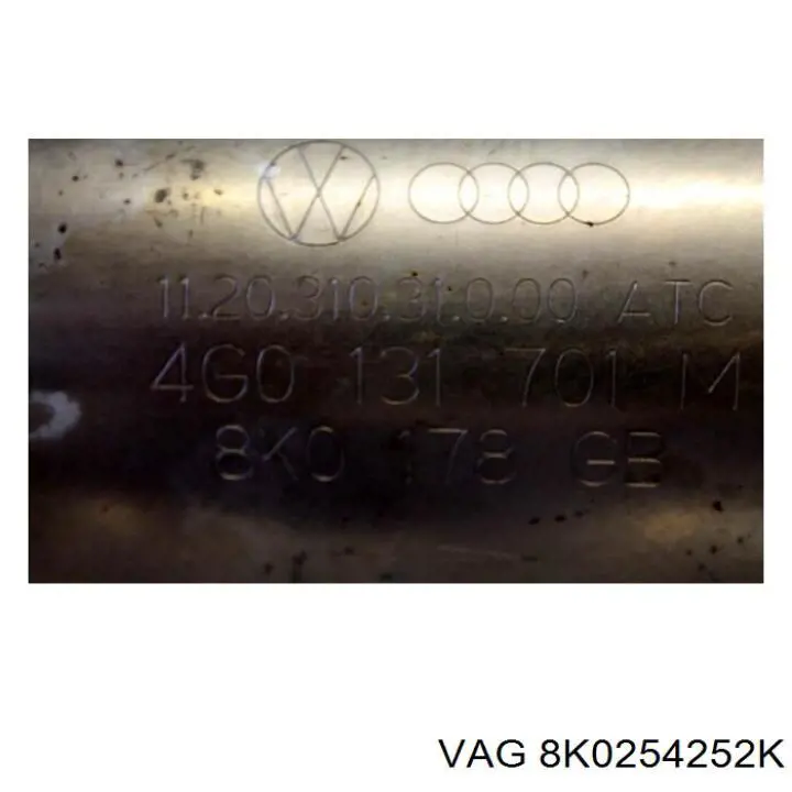 Convertidor - catalisador VAG 8K0254252K preço, a partir de 3596,34 USD