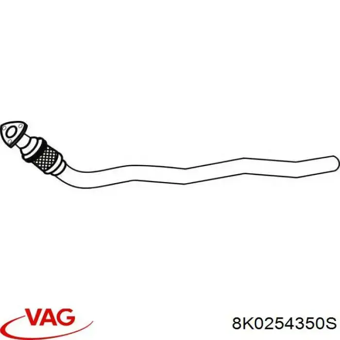Compre 8K0254350S VAG Tubo de admissão dianteiro (calças) do silenciador