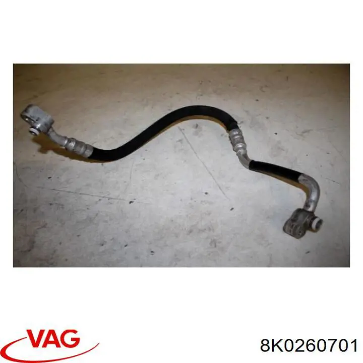 8K0260701 VAG Mangueira de aparelho de ar condicionado, desde o compressor até o radiador
