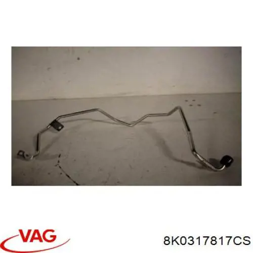 8K0317817CS VAG Tubo (mangueira) de esfriamento da Caixa Automática de Mudança, linha de combustível de retorno