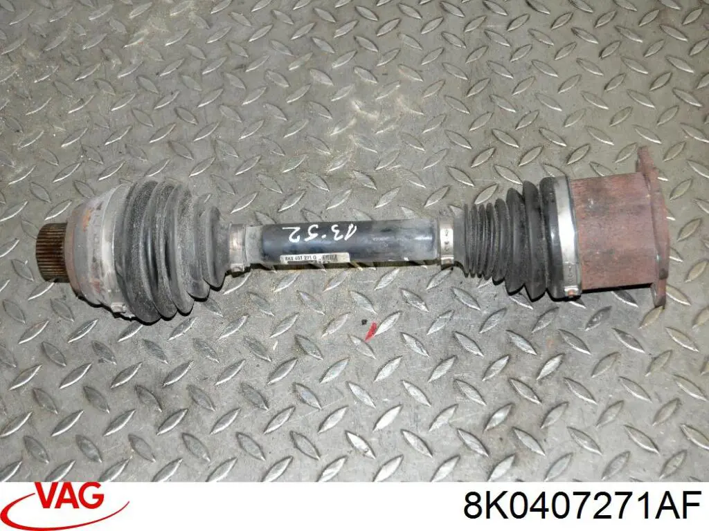 Semieixo (acionador) dianteiro VAG 8K0407271AF preço, a partir de 86,83 USD