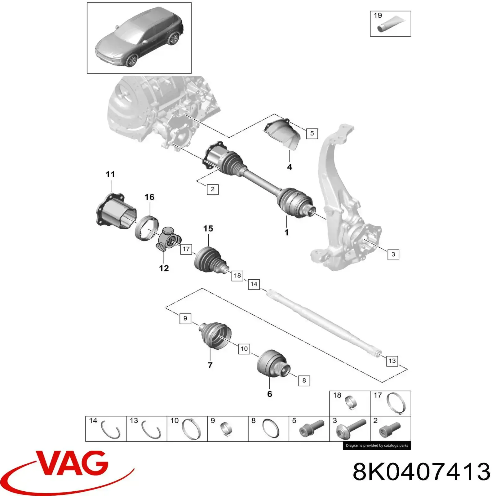 8K0407413 VAG 