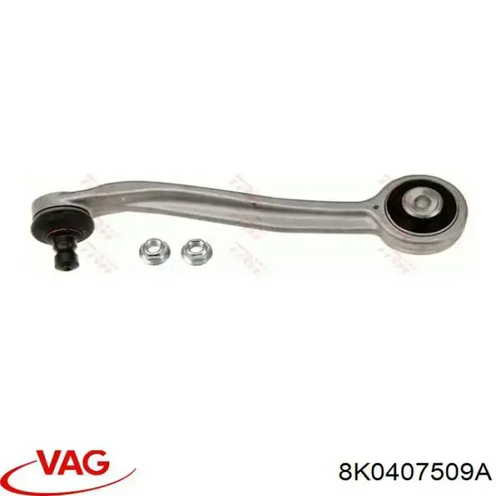 8K0407509A VAG Braço oscilante superior esquerdo de suspensão dianteira