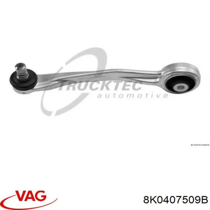8K0407509B VAG Braço oscilante superior esquerdo de suspensão dianteira
