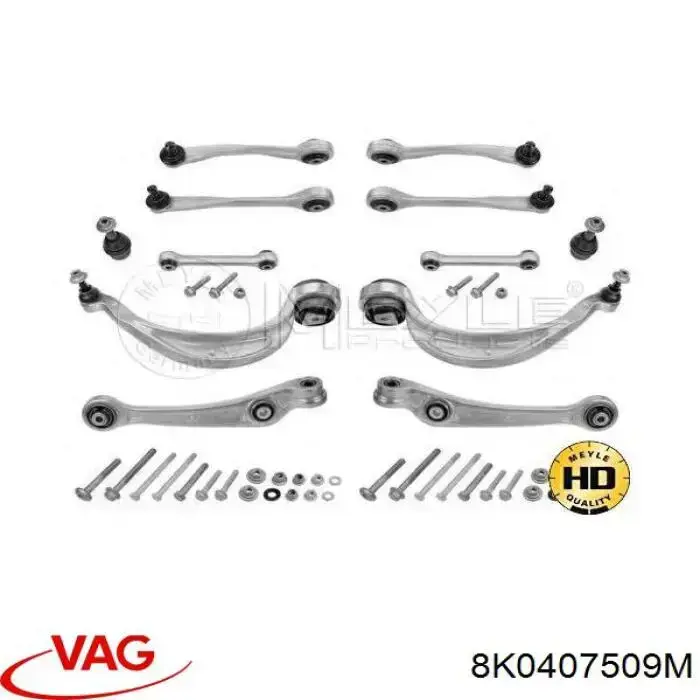 8K0407509M VAG Braço oscilante superior esquerdo de suspensão dianteira