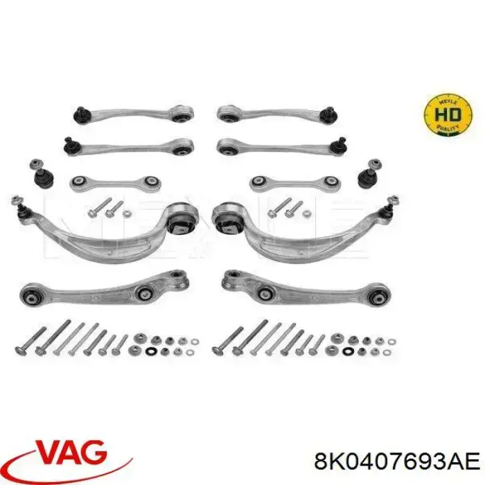 Compre 8K0407693R VAG Braço oscilante inferior esquerdo de suspensão dianteira