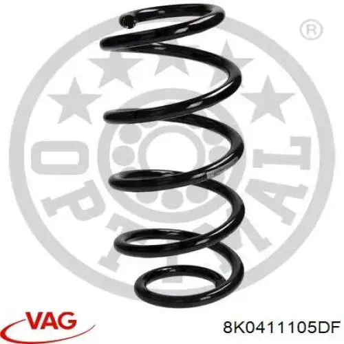 Mola dianteira VAG 8K0411105DF preço, a partir de 54,30 USD