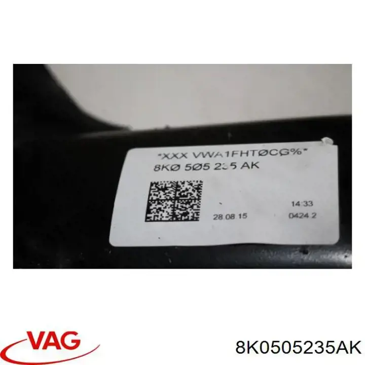 Viga de suspensão traseira (plataforma veicular) VAG 8K0505235AJ preço, a partir de 983,15 USD
