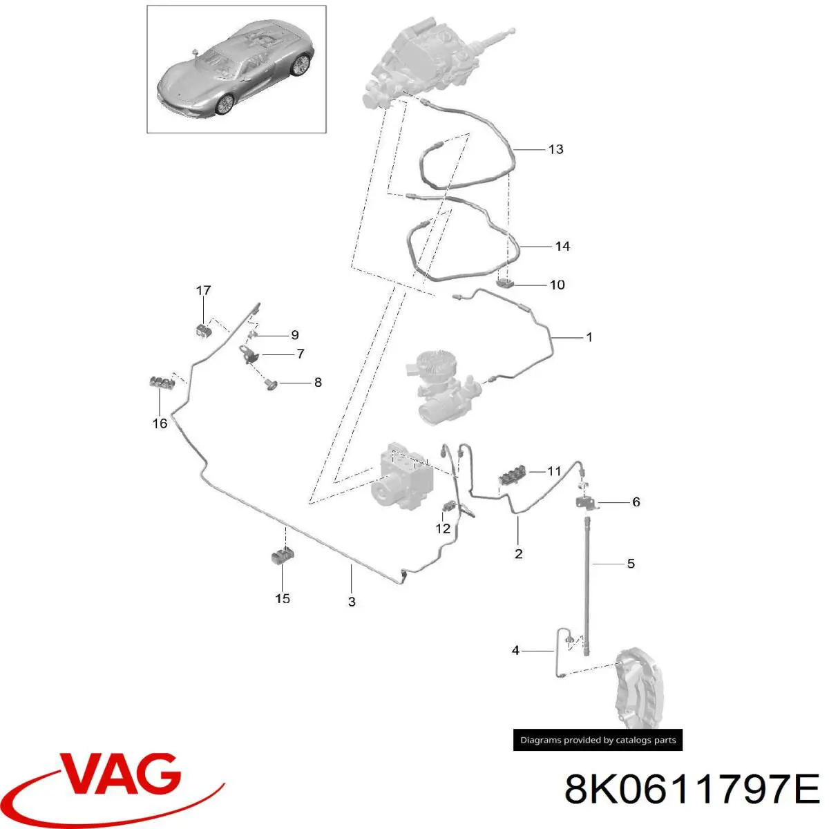  VAG 8K0611797E preço, a partir de 2,62 USD