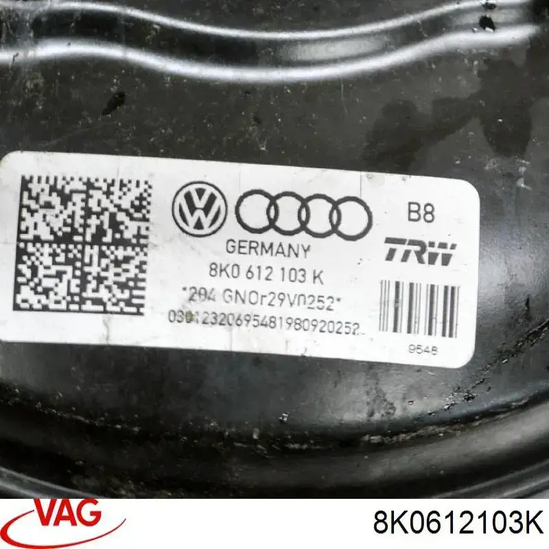 8K0612103K VAG Reforçador dos freios a vácuo