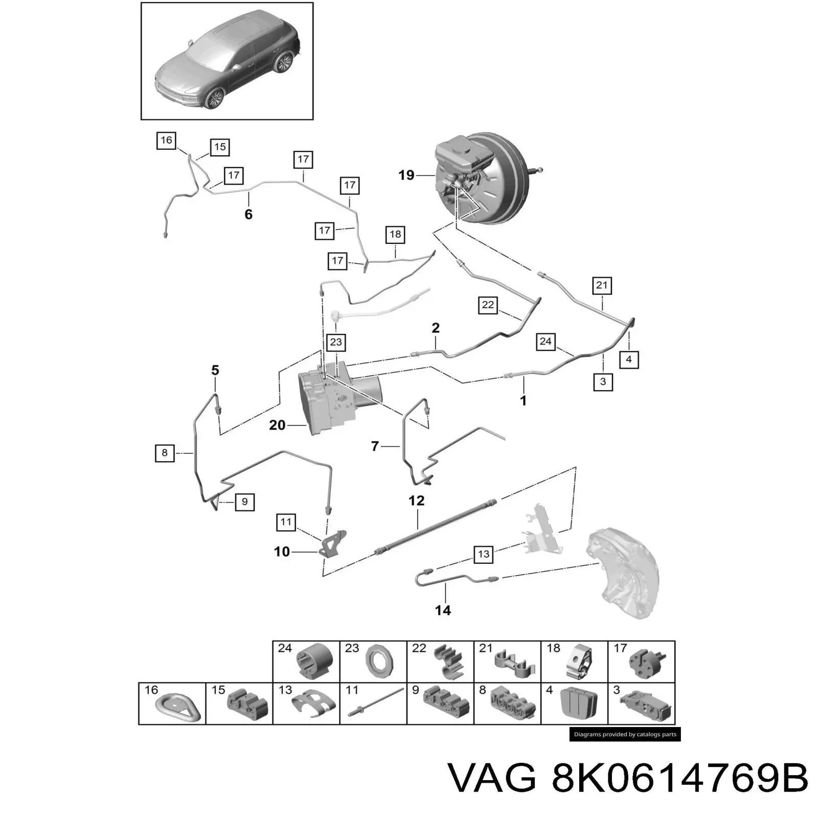  VAG 8K0614769B preço, a partir de 1,95 USD