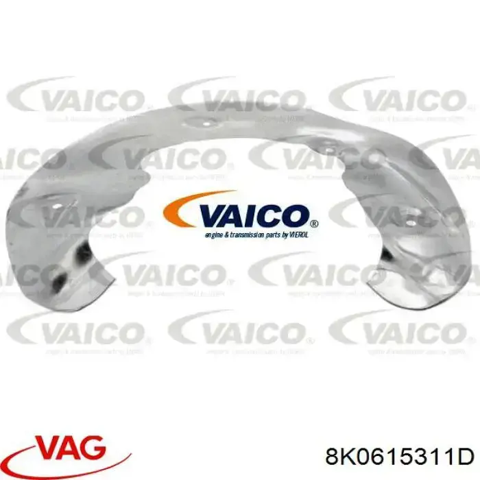 Proteção do freio de disco dianteiro esquerdo VAG 8K0615311D preço, a partir de 33,20 USD