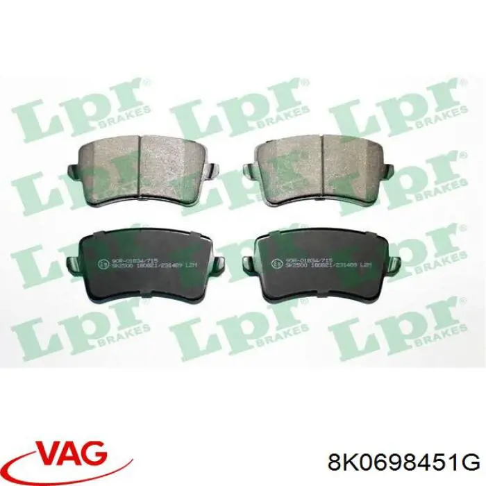 Sapatas do freio traseiras de disco VAG 8K0698451G preço, a partir de 48,65 USD