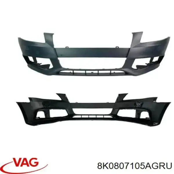 Pára-choque dianteiro VAG 8K0807105AGRU preço, a partir de 181,08 USD