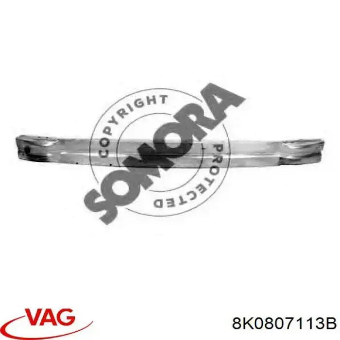 Reforçador do pára-choque dianteiro VAG 8K0807113B preço, a partir de 108,36 USD