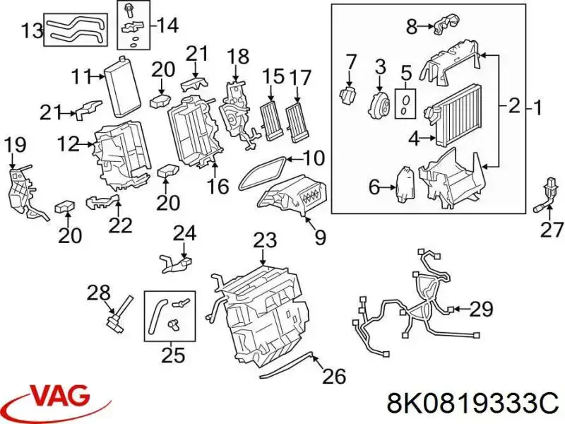  VAG 8K0819333C preço, a partir de 39,77 USD