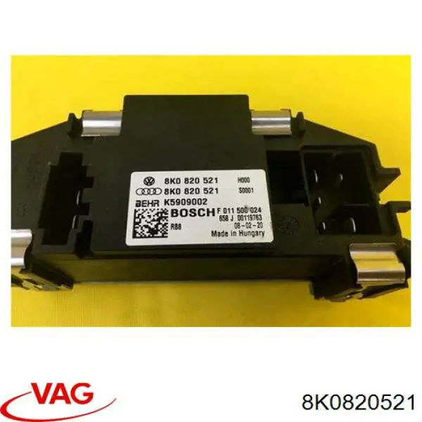 Compre 8K0820521 VAG Resistor (resistência) de ventilador de forno (de aquecedor de salão)