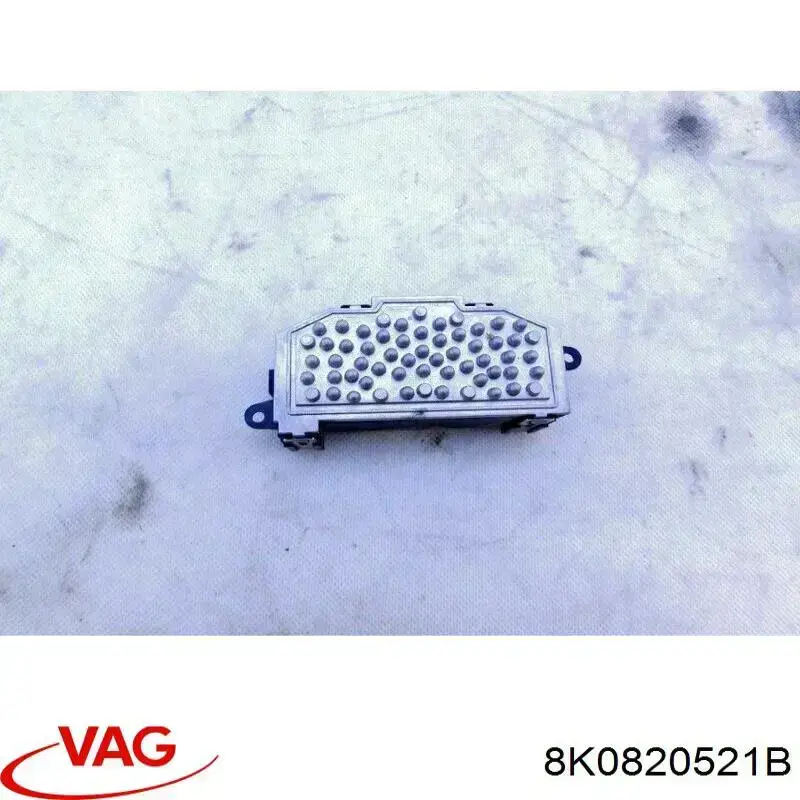 Resistor (resistência) de ventilador de forno (de aquecedor de salão) VAG 8K0820521B preço, a partir de 49,75 USD