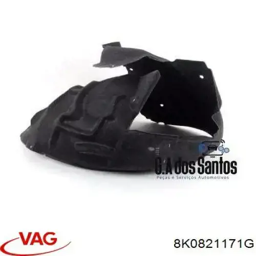 Compre 8K0821171G VAG Guarda-barras esquerdo do pára-lama dianteiro