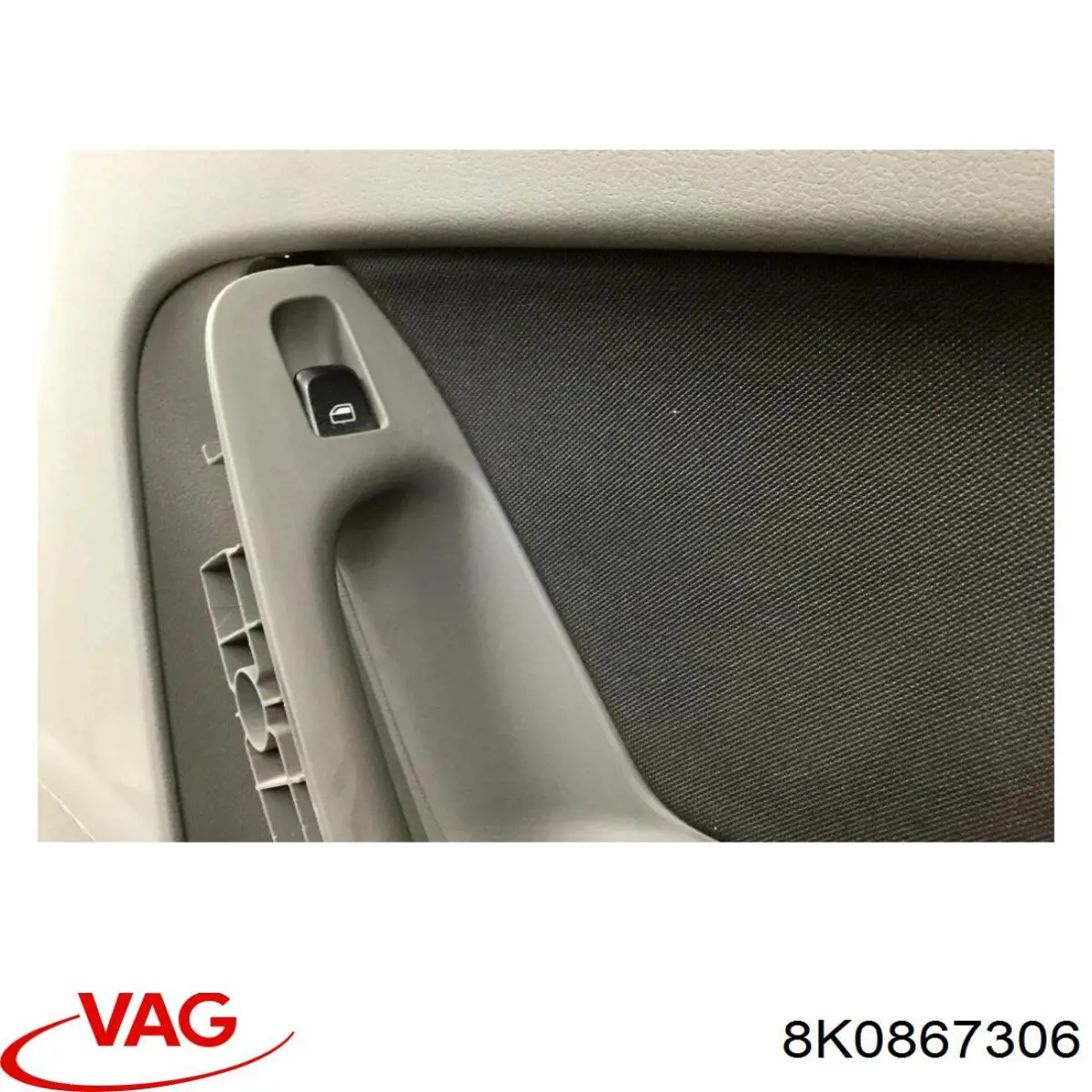 8K0867306 VAG Revestimento (cobrimento) interno da porta traseira direita