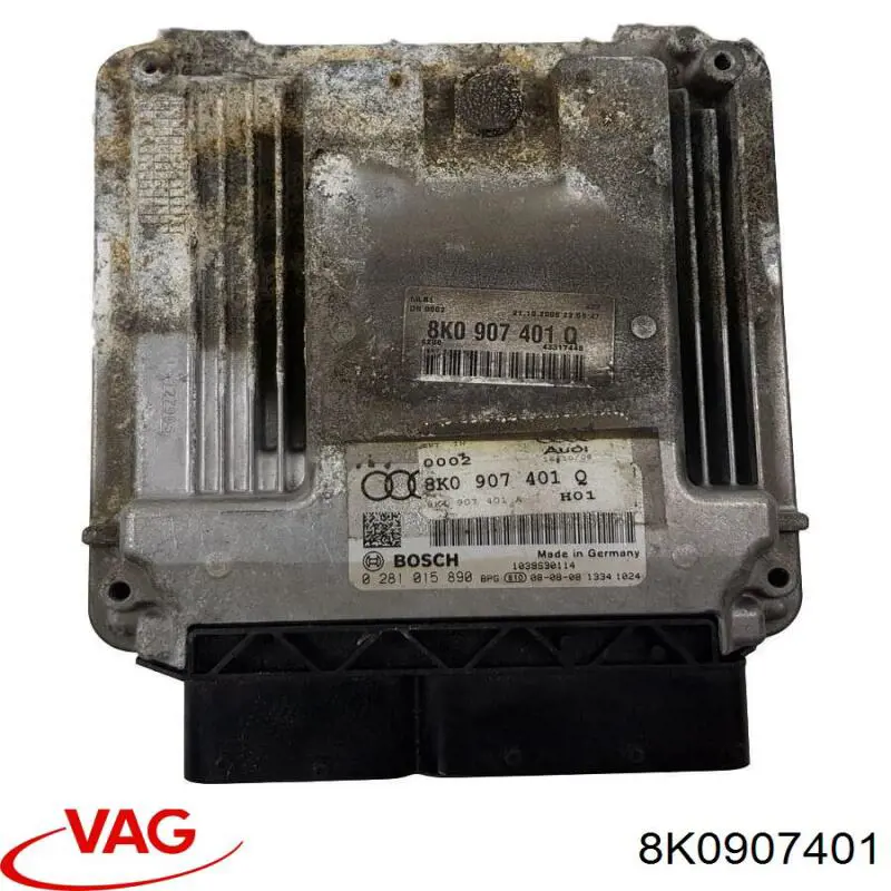 8K0907401 VAG Módulo de direção (Centralina eletrônica) de motor